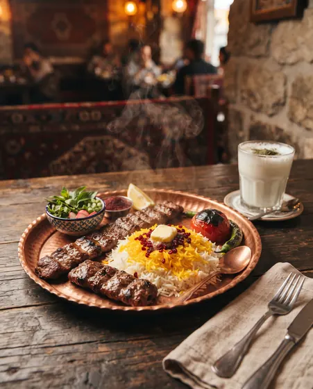 عکس منوی رستوران؛ چلوکباب کوبیده